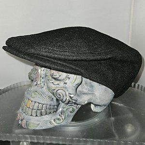 Chaps Ralph Lauren Wool Blend Cabbie Flat Newsboy Golf Cap Small/Medium